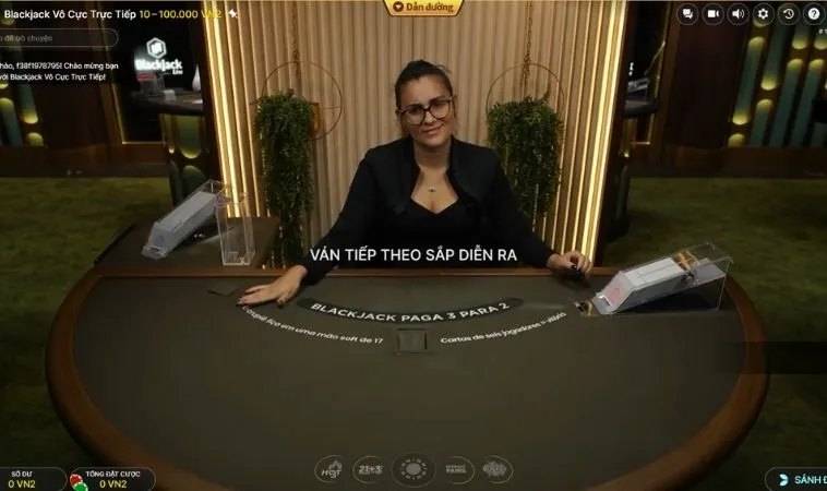 Giao diện chơi Blackjack Tại 99OK
